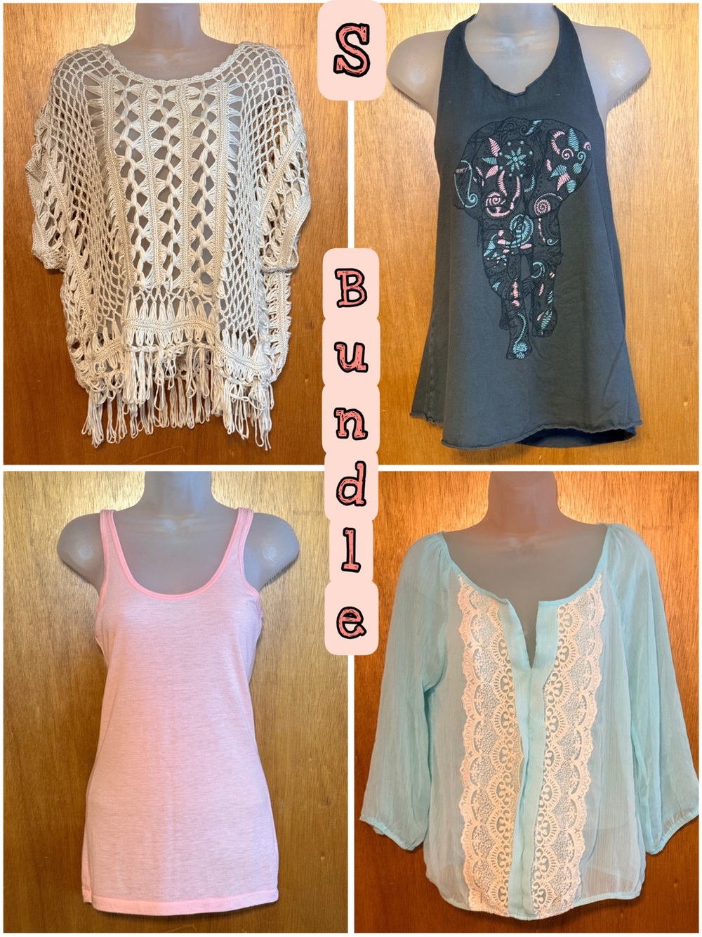 Women’s Casual Tops Bundle sz S Boho Inspired